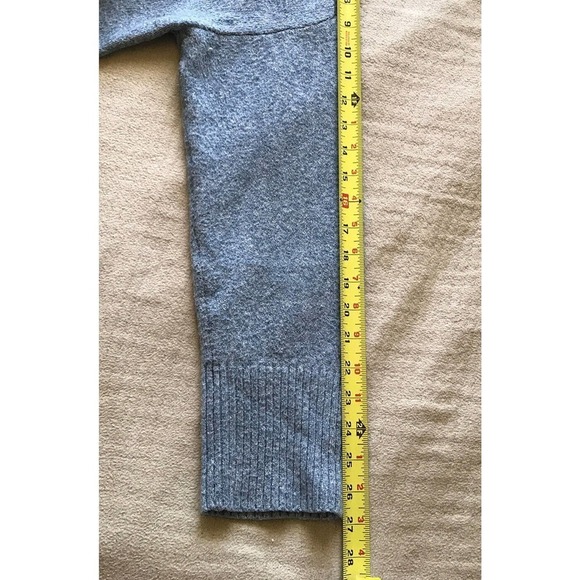 Pink Rose Sweater Blue Pullover High Neck SzXL Pre-Owned - Picture 7 of 10